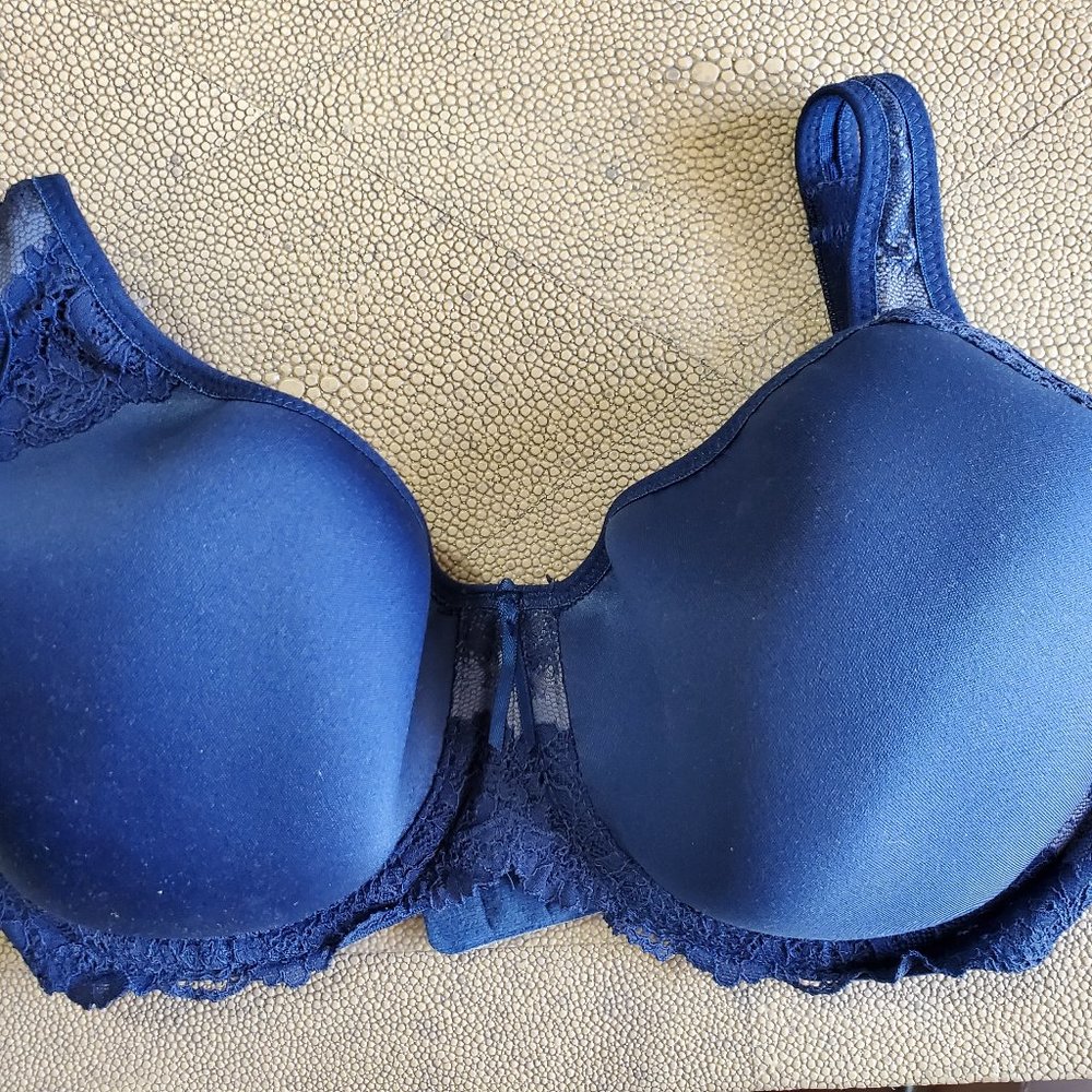 Wacoal Women's Basic Benefits Contour Bra 32d Navy
